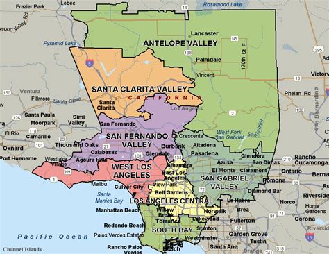 MAP Map of Los Angeles County
